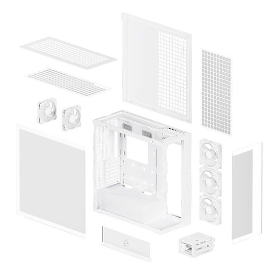 Arctic PCGehäuse Xtender White Mini tower ATX ACPCC00014A