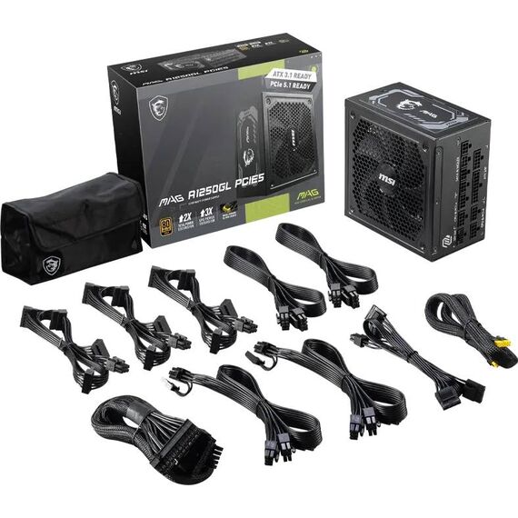 MSI MAG A1250GL PCIE5 Power supply (internal) 3067ZP9A11CE0