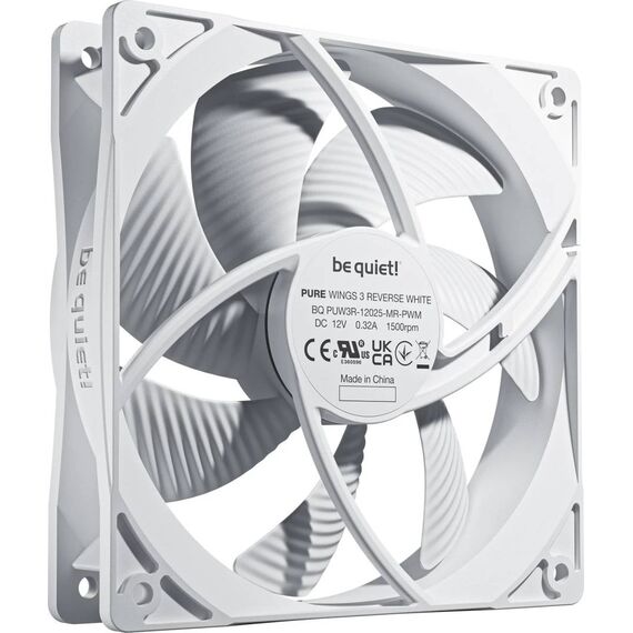 be quiet! Pure Wings 3 PWM Reverse White, 120mm, 3er-Pack BL136