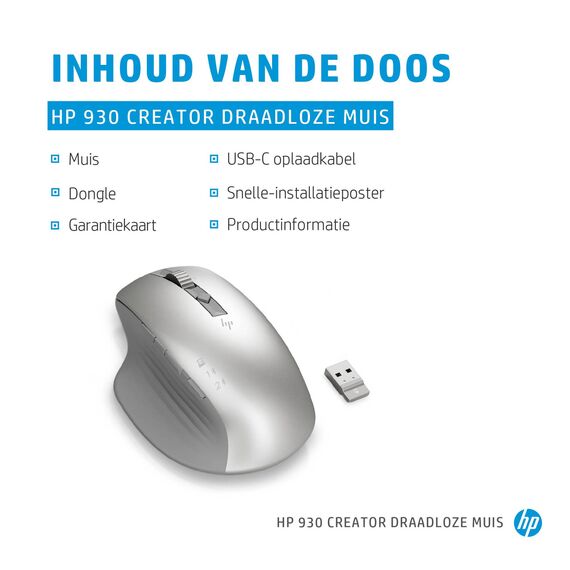 HP Creator 930 / Mouse / 10 buttons / wireless / Bl | 1D0K9AA#ABB
