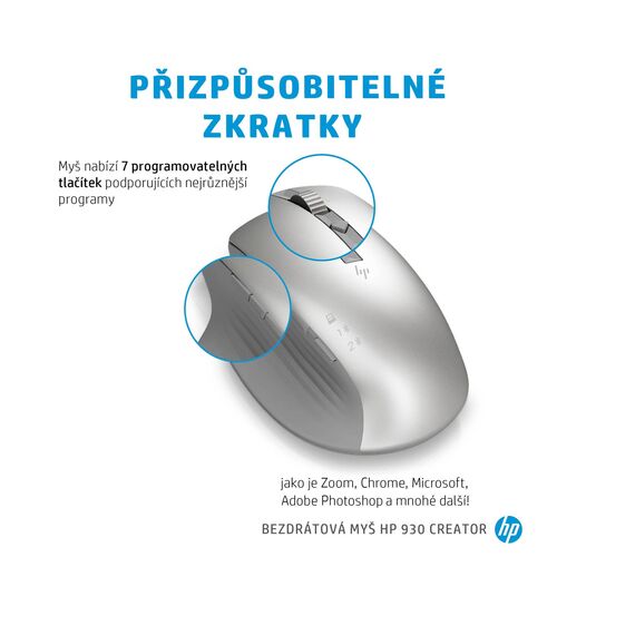 HP Creator 930 / Mouse / 10 buttons / wireless / Bl | 1D0K9AA#ABB