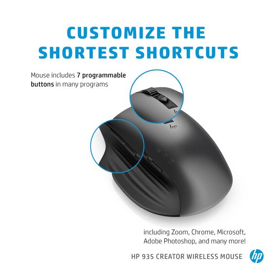 HP Creator 930 / Mouse / 10 buttons / wireless / Bl | 1D0K9AA#ABB