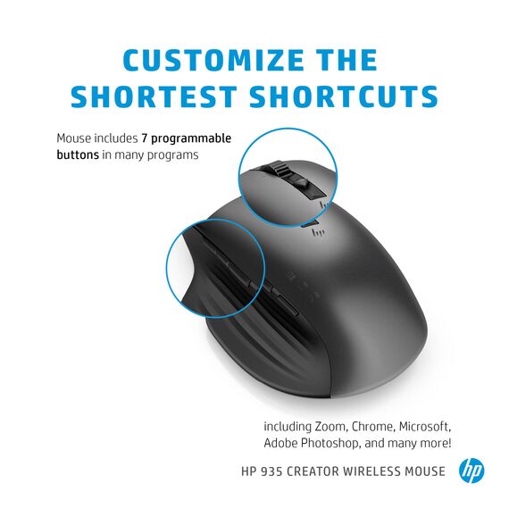 HP Creator 930 / Mouse / 10 buttons / wireless / Bl | 1D0K9AA#ABB