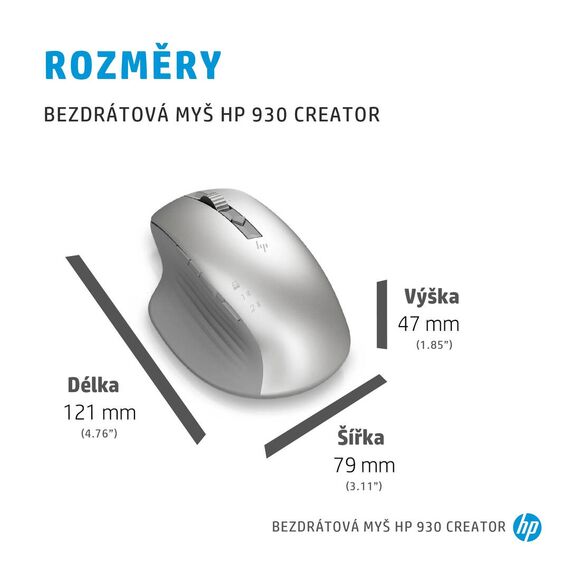 HP Creator 930 / Mouse / 10 buttons / wireless / Bl | 1D0K9AA#ABB