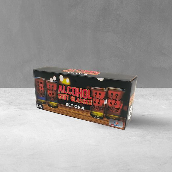 Mad Monkey 2000029 / Round / 4 pc(s) / Glass