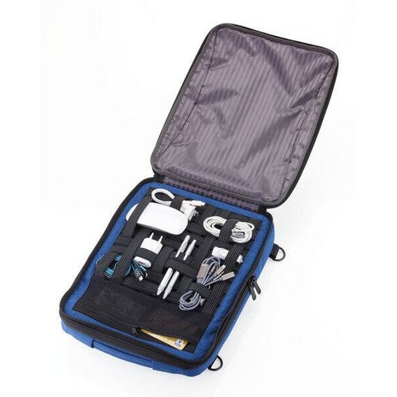 TROIKA SAFTSACK / City backpack / Blue / Monochromatic | RUC71/DB