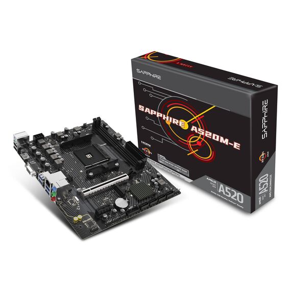 Sapphire A520M-E / Motherboard / micro ATX / Socke | 52119-04-40G