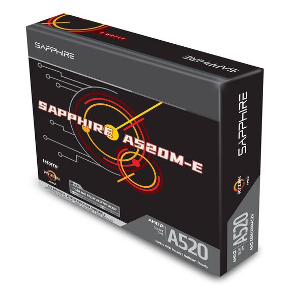 Sapphire A520M-E / Motherboard / micro ATX / Socke | 52119-04-40G