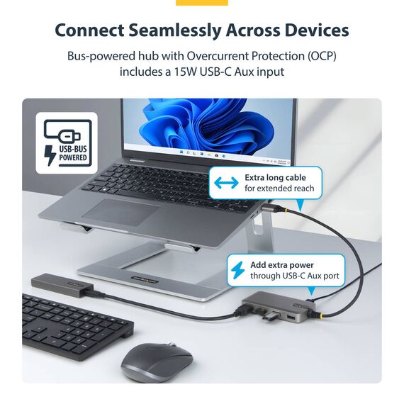 StarTech.com / Hub / 4 x USB 3.2 Gen 1 + 1 x US | 5G4AC-USB-A-HUB