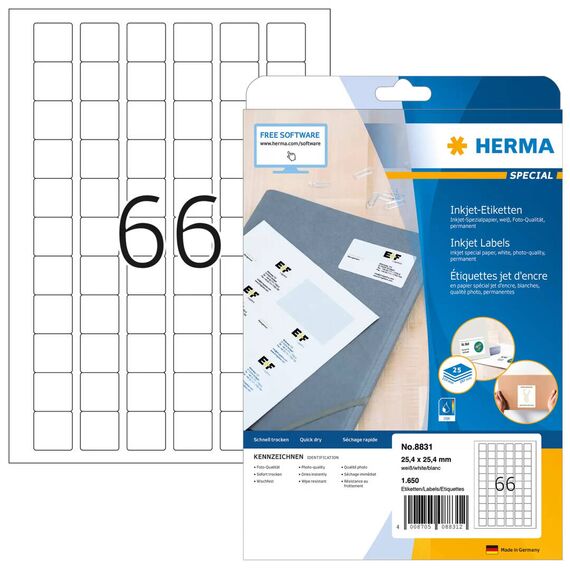 HERMA Special / Paper / matte / permanent self-adhesive /  | 8831