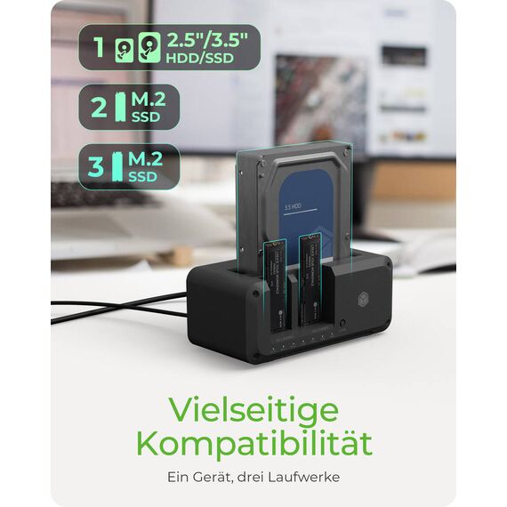 ICY BOX IB-2924MSCL-C31 / HDD / SSD docking station / clone funct
