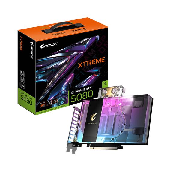 AORUS GeForce RTX 5080 XTREME WATERFORCE | GV-N5080AORUSX WB-16GD