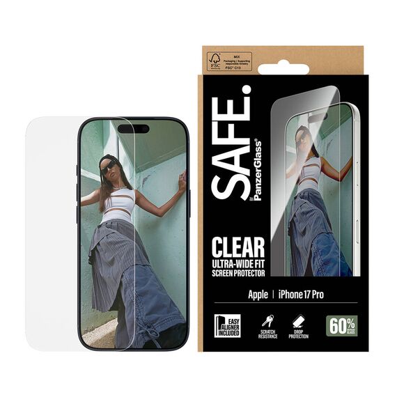 PanzerGlass SAFE / by ® Screen Protector iPhone 17 Pro  | SA74726