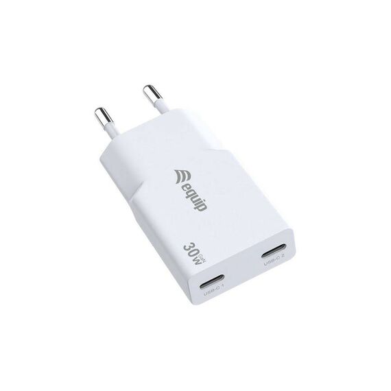Equip 2-Port 30W GaN Slim USB-C PD Charger, PPS