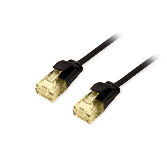Equip Cat6A U UTP Slim Patch Cable, 1.5m, Black 626904