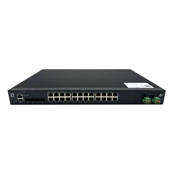 LevelOne 28-Port L2 Plus Managed Industrial PoE Switch