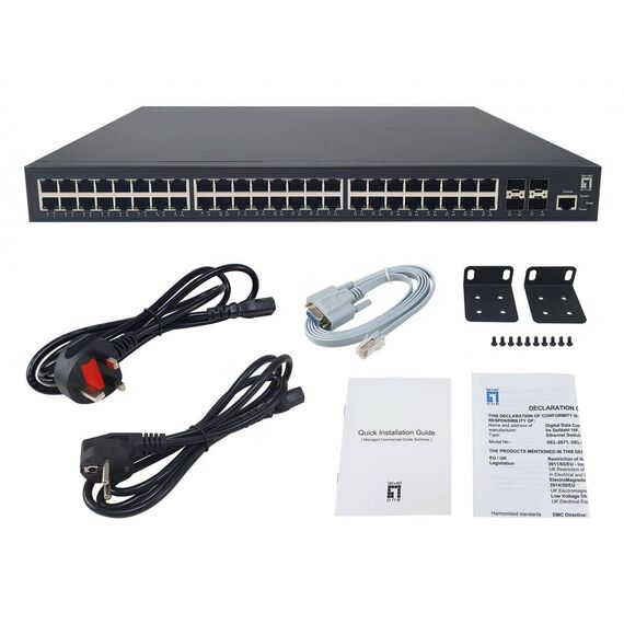 LevelOne 52-Port L3 Lite Managed Gigabit PoE Switch