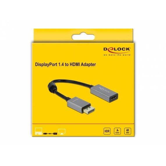 Delock Adapter DisplayPort male to HDMI female 20 cm 66436