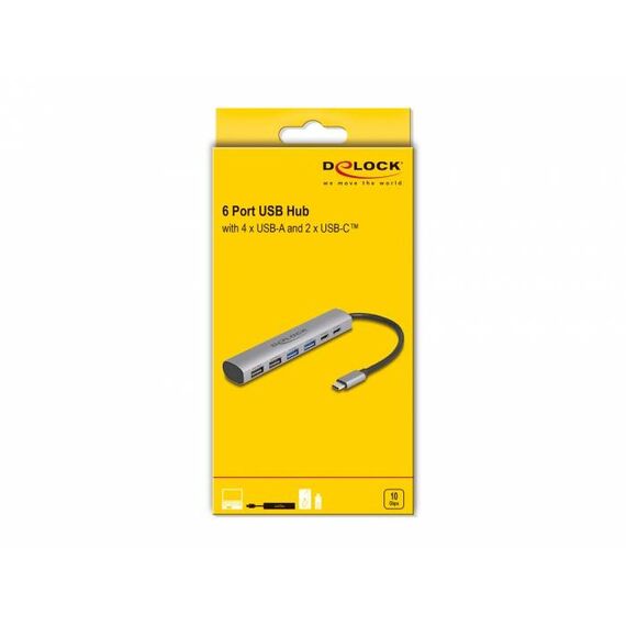 Delock Hub 2 x USBC 3.2 Gen 2 + 2 x USB 3.2 Gen 2 + 2 x 64232