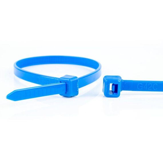 WKK - Plastic cable ties - For universal use - Blue - 100x2,5mm - 100 pieces
