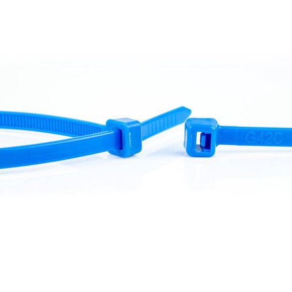 WKK - Plastic cable ties - For universal use - Blue - 100x2,5mm - 100 pieces