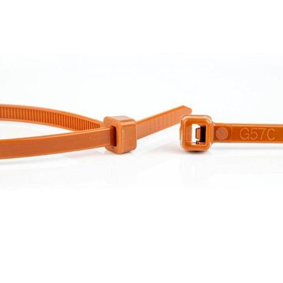 WKK - Plastic cable ties - For universal use - Brown- 100x2,5mm - 100 pieces