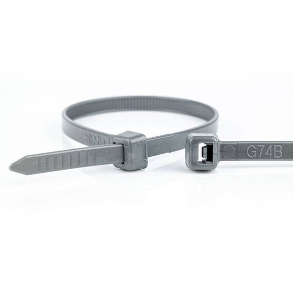 WKK - Plastic cable ties - Grey - 100x2,5mm - 100 pieces