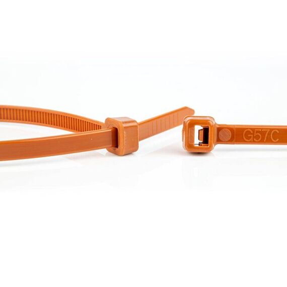 WKK - Plastic cable ties Brown- 200x3,6mm - 100 pieces