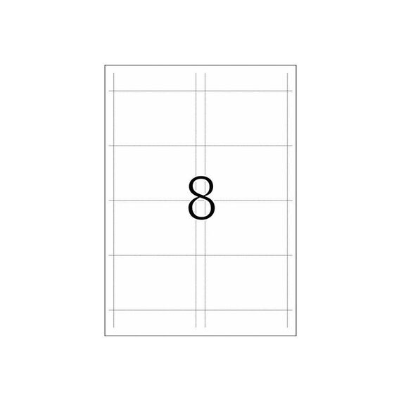 HERMA Inserts for name badges A4, 90 x 60 mm, white, 9012