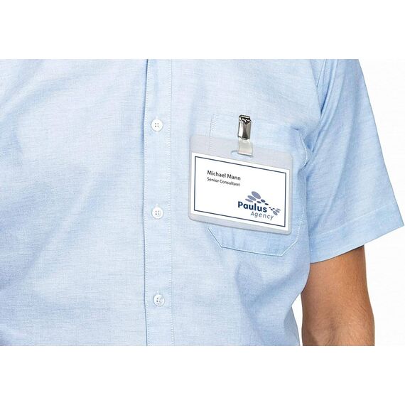 HERMA Inserts for name badges A4, 90 x 60 mm, white, 9012