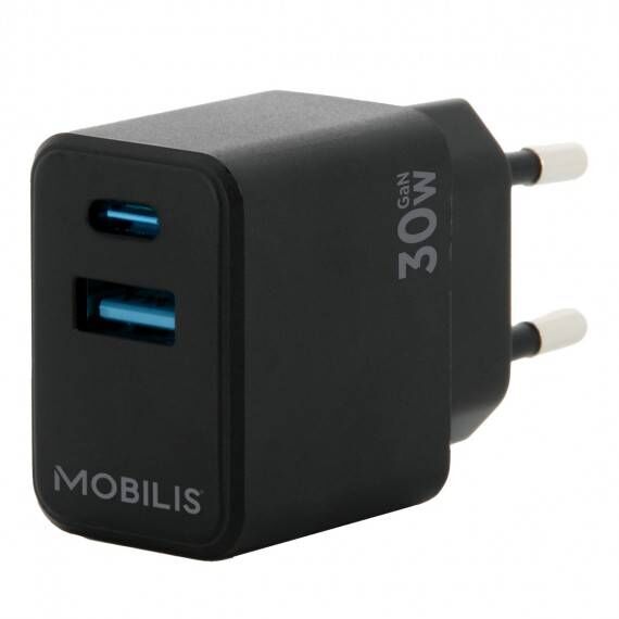Mobilis Power adapter fast, gan 30 Watt QC, PDPPS 2 001362