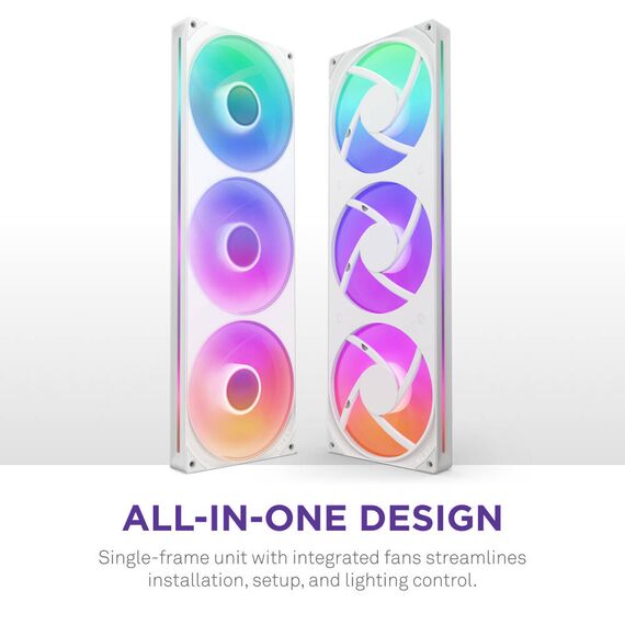 NZXT F Series F420 RGB Core / Single frame fan unit | RF-U42HF-W1
