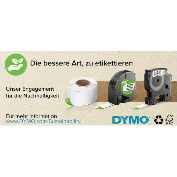 DYMO D1 / Self-adhesive / black on white / Roll (0.9 cm | 2093096