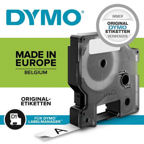 DYMO D1 / Self-adhesive / black on white / Roll (0.9 cm | 2093096