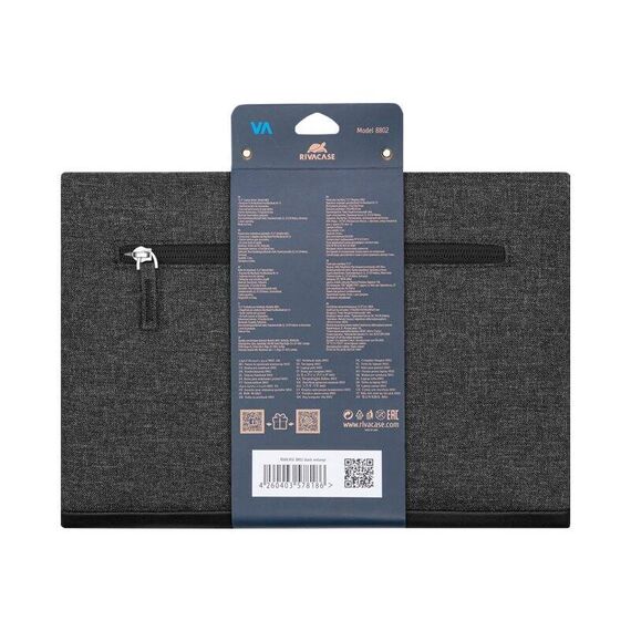 Riva Case Lantau 8802 / Notebook sleeve / 12.9" / 13 | 8802 BLACK