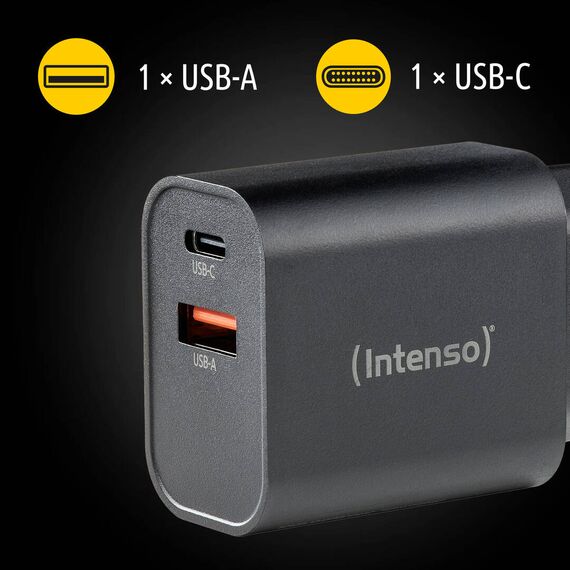 Intenso Power Adapter W30AC, 30W, USB-A and USB-C port, | 7803010