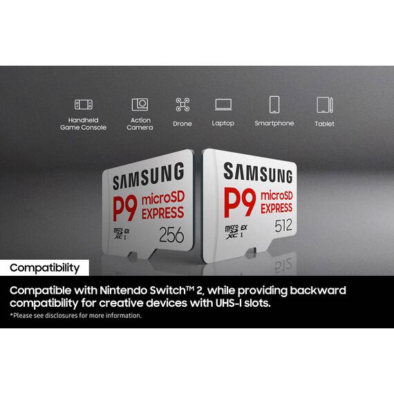 Samsung P9 Express, microSD Express Card, 256 GB,  | MB-MK256T/WW