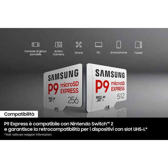 Samsung P9 Express, microSD Express Card, 256 GB,  | MB-MK256T/WW