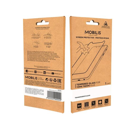 Mobilis Screen protector for mobile phone glass / clear  | 017014