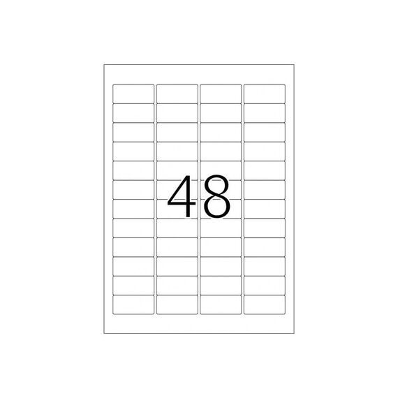 HERMA Removable labels A4, 45,7 x 21,2 mm, white