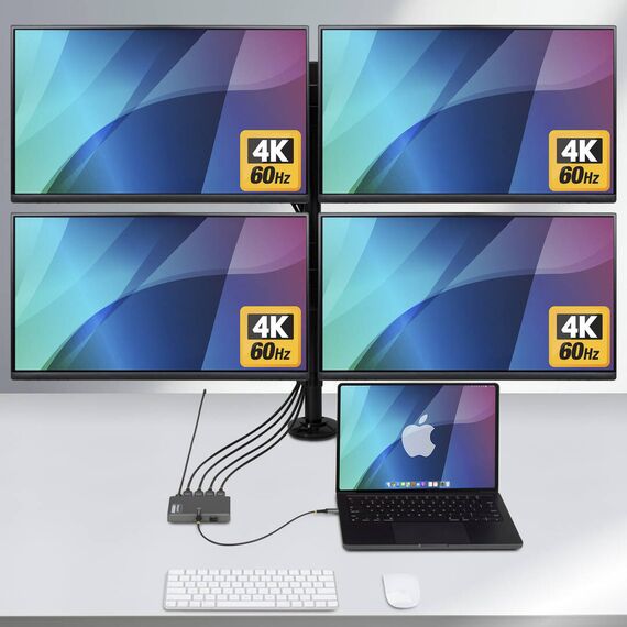 StarTech.com USB-C to Quad-Monitor Workstat | QUAD-USB-HDMI-ADAPT