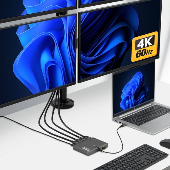 StarTech.com USB-C to Quad-Monitor Workstat | QUAD-USB-HDMI-ADAPT