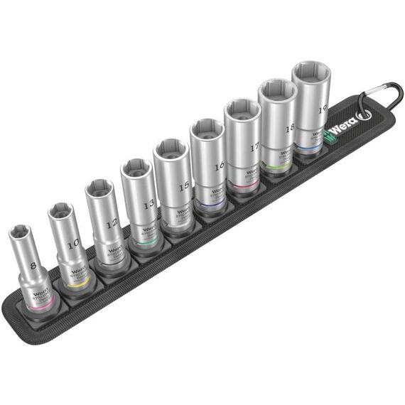 Wera 05004545001 Socket set 38 Metric 9 head(s) 05004545001