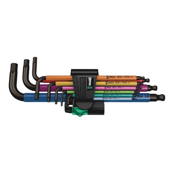 Wera 9509 HexPlus Lkey set 9 pieces in 05073593001