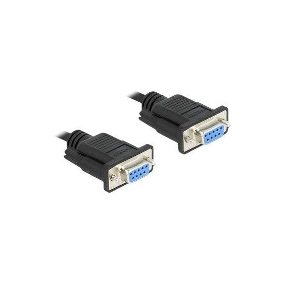 Delock Null modem cable DB9 (F) to DB9 (F) 50 cm 87308