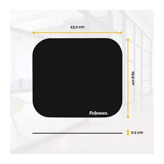 Fellowes Premium Black Mouse Pad