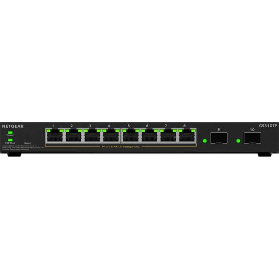 NETGEAR GS310TPv2 8-Port Gigabit PoE+ Smart Switch