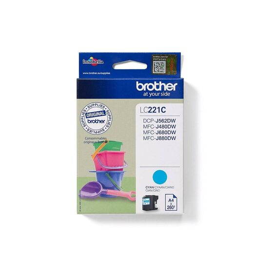 Brother LC221C Cyan Ink Cartridge