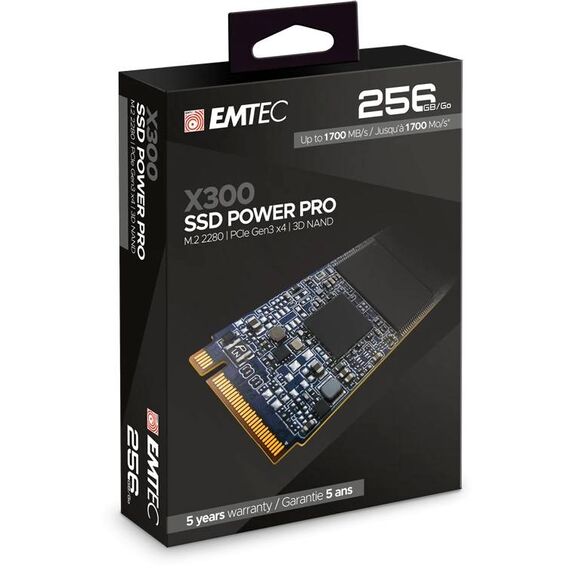 EMTEC X300 Power Pro 256GB M.2 PCIe 3.0 NVMe SSD
