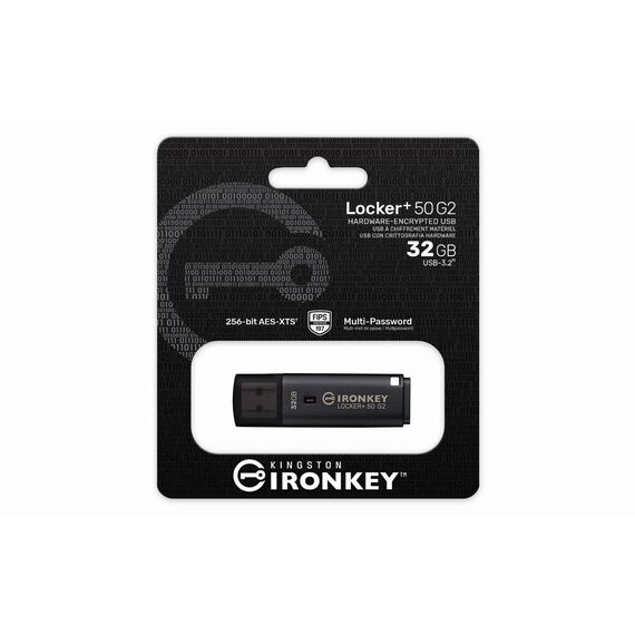 Kingston IronKey Locker+ 50 G2 32GB Encrypted USB Drive